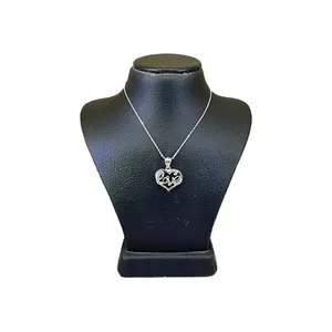 گردنبند نقره زنانه مدل قلب کد 5542