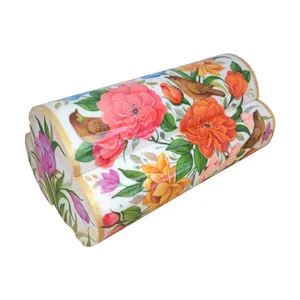 جعبه جواهرات استخوانی طرح گل و مرغ کد B 306