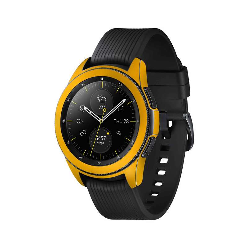برچسب ماهوت طرح Matte-Deep-Mustard مناسب برای ساعت هوشمند سامسونگ Galaxy Watch 42mm