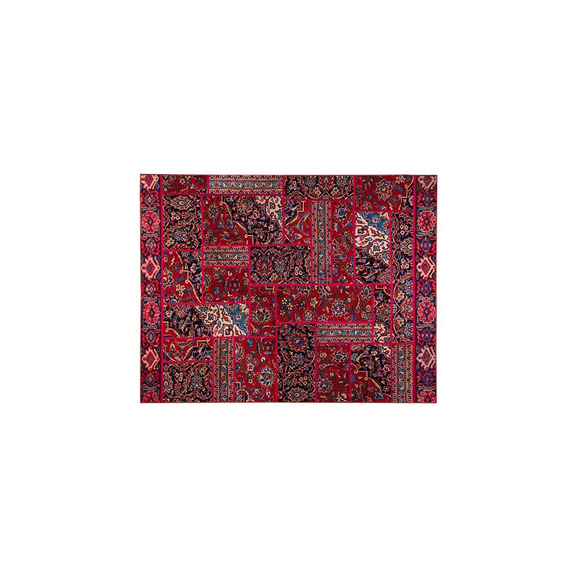 کلاژ فرش دستبافت 3 متری مدل چهل تکه کد SL2022