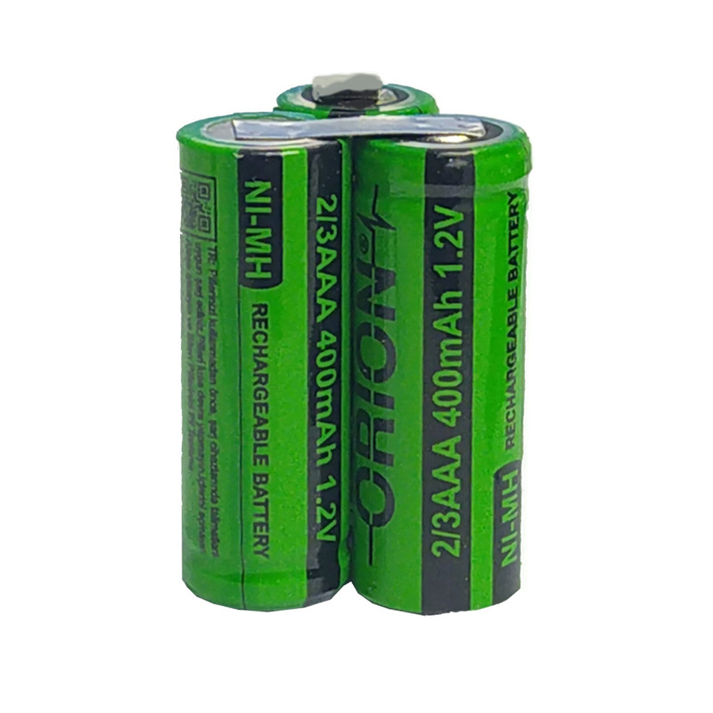 باتری قابل شارژ اوریون کد 2/3AAA ظرفیت 400 میلی آمپر ساعت بسته 3 عددی