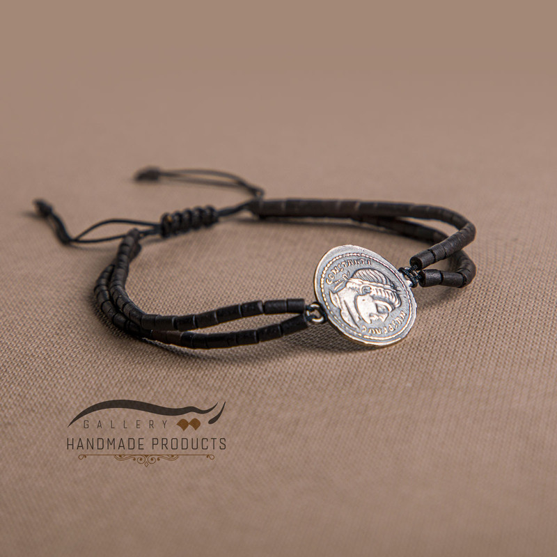 نیم ست نقره مردانه ریسه گالری مدل بیزانس 1397-5199