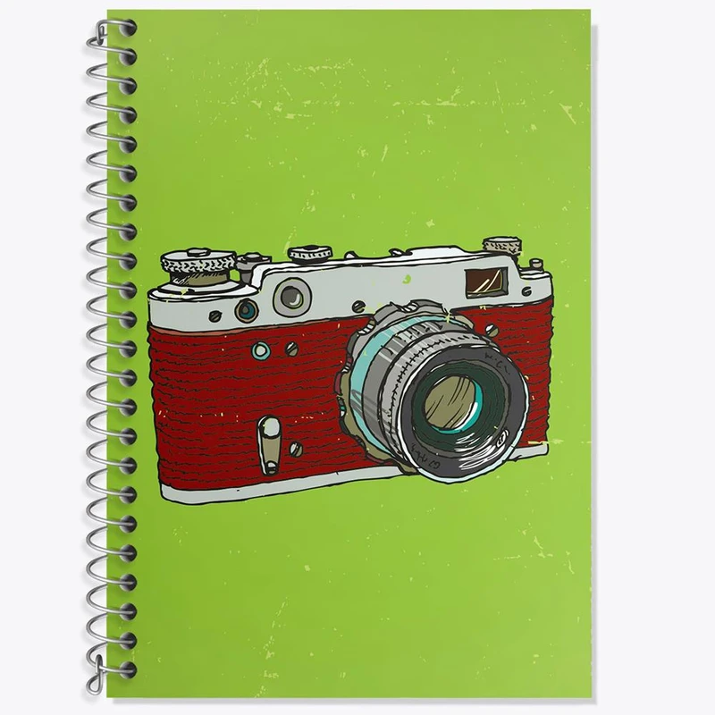 دفتر زبان 50 برگ خندالو مدل سه خط طرح دوربین کد 1754