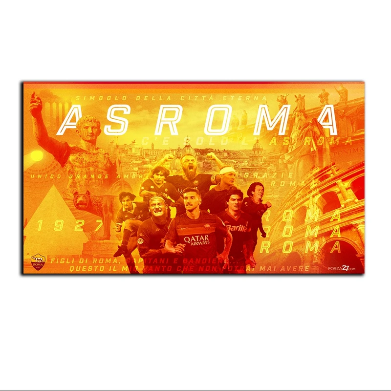 تابلو شاسی بکلیت طرح بازیکنان فوتبال تیم رم ایتالیا مدل SH-S7139