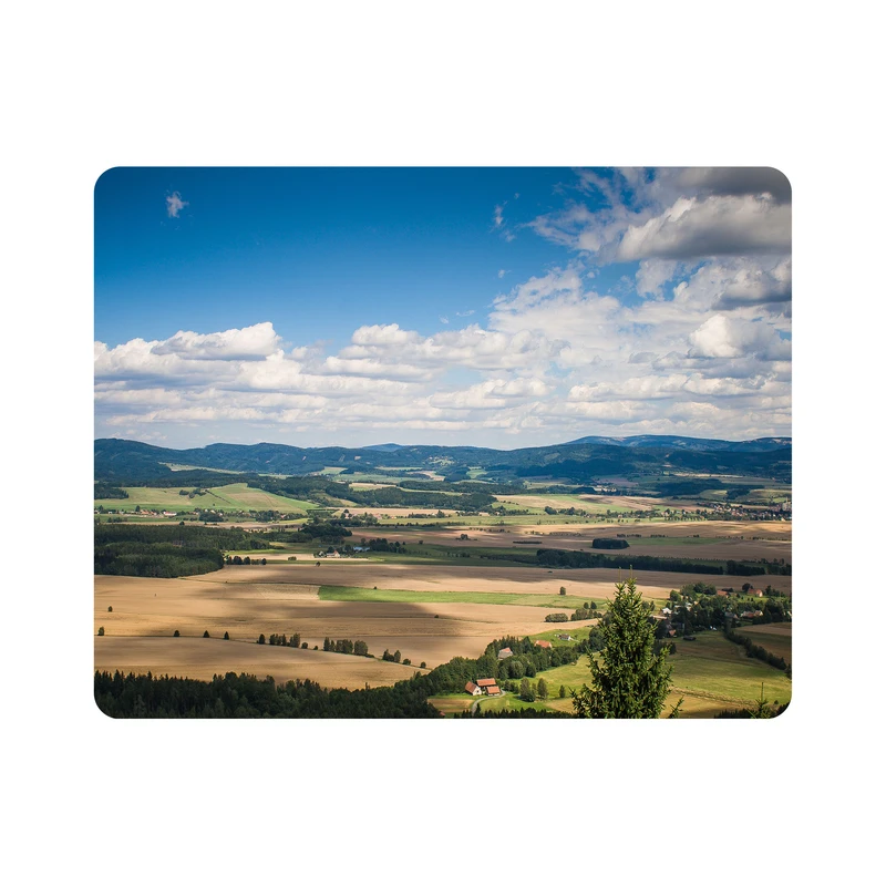 ماوس پد اطلس آبی طرح منظره دشت مدل T1917