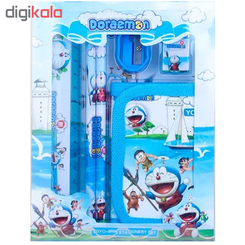 بسته لوازم التحریر یویو طرح doraemon مجموعه 6 عددی بسته لوازم التحریر یویو طرح doraemon مجموعه 6 عددی