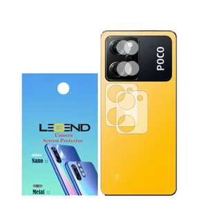 محافظ لنز دوربین لجند مدل نانوگلس مناسب برای گوشی موبایل شیائومی Poco X5 Pro بسته 2 عددی