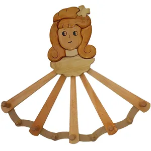 آویز لباس مدل دیواری تاشو طرح باله 