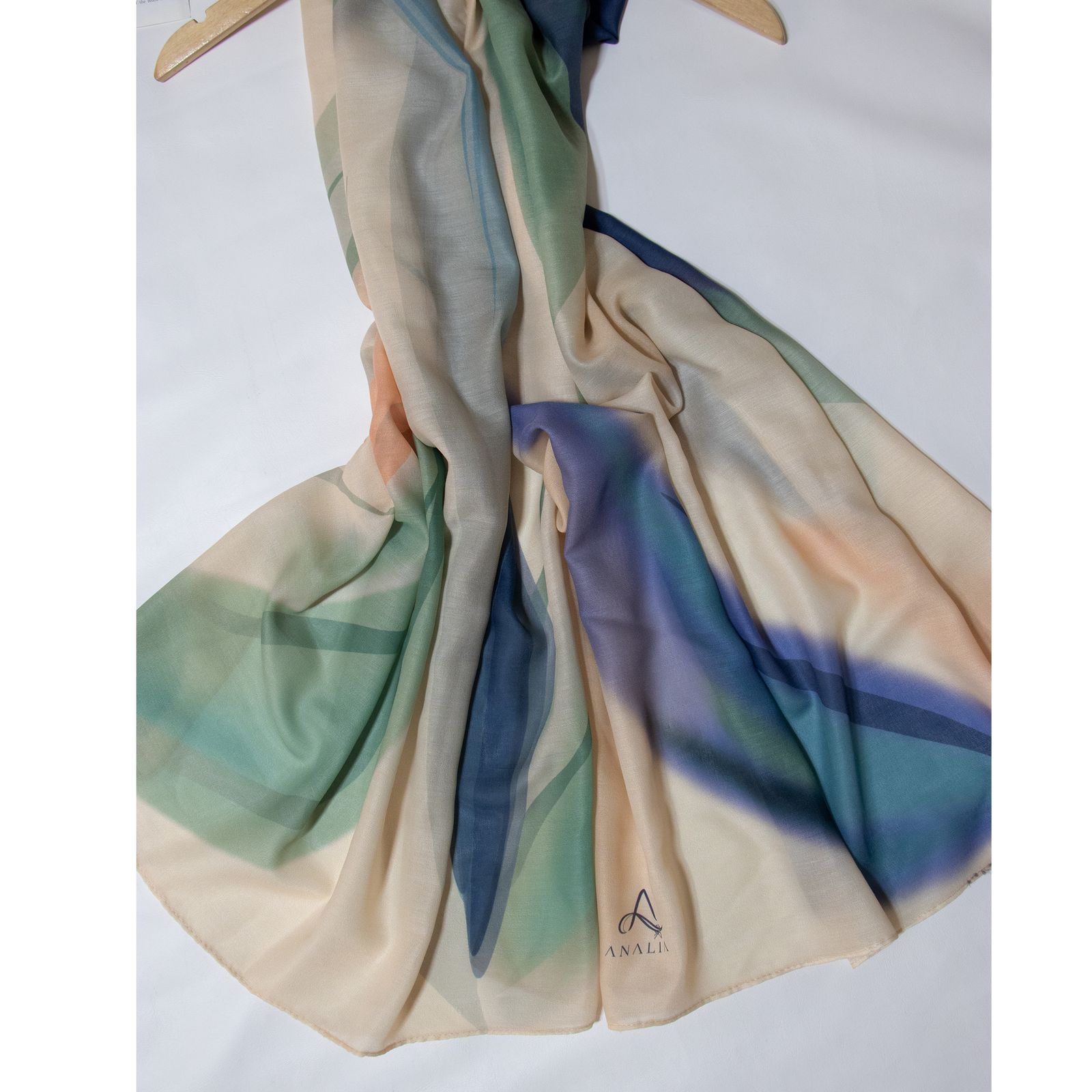 شال زنانه مدل نخ کلاسیک بهاری کد ANA-1280 -  - 3