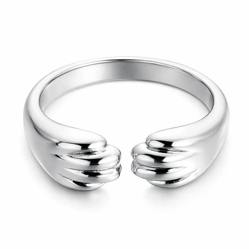 انگشتر دخترانه مدل بند انگشتی طرح پنجه گربه