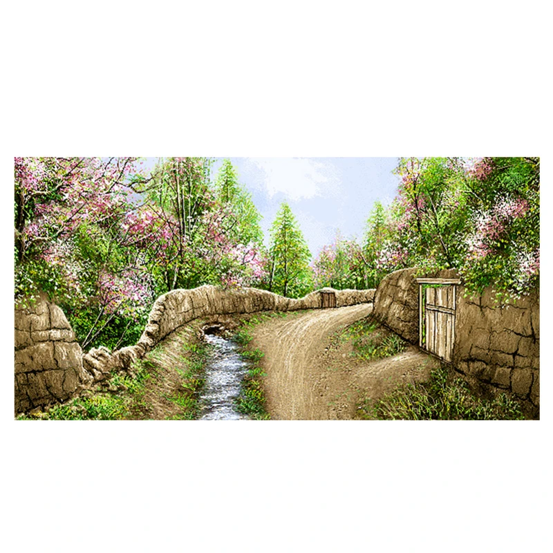 نخ و نقشه تابلوفرش طرح منظره کد 23145