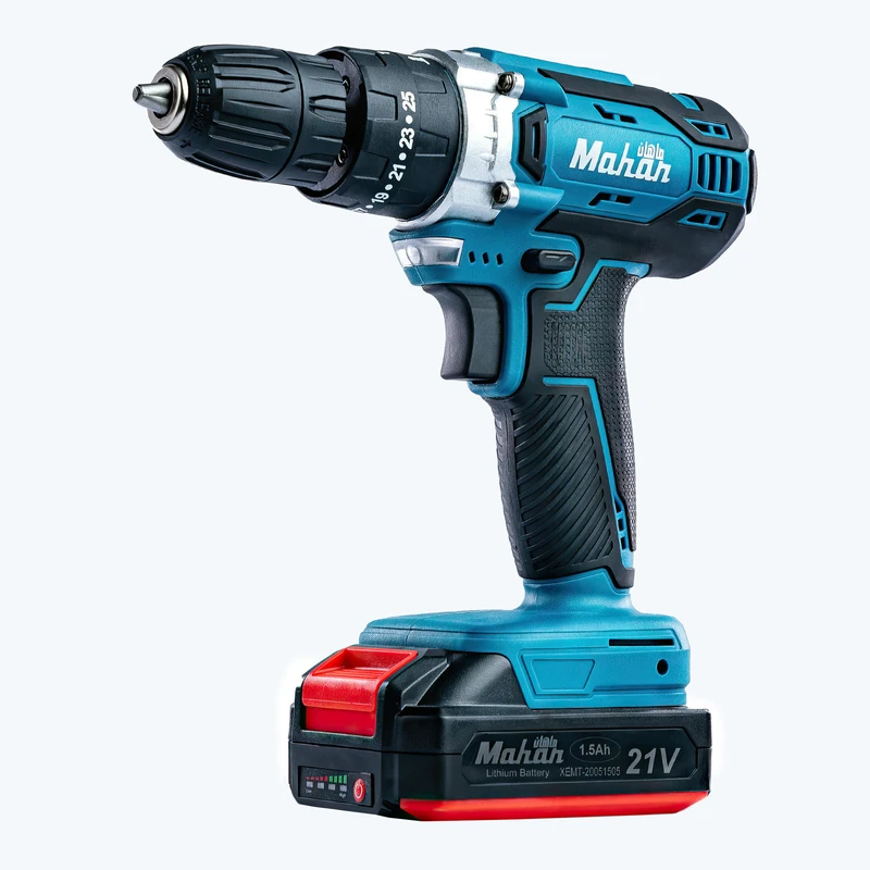 دریل شارژی ابزار برقی ماهان مدل 21 ولت 