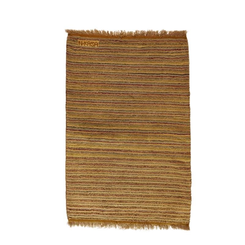 گبه فرش دستباف یک ونیم متری بافت قشقای شیراز کد NKP.Z.N80