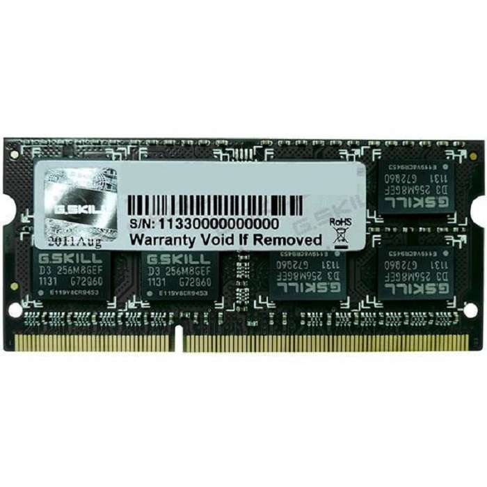 رم لپتاپ DDR3 تک کاناله 1600 مگاهرتز CL9 جی اسکیل مدل PC3-12800 ظرفیت 4 گیگابایت