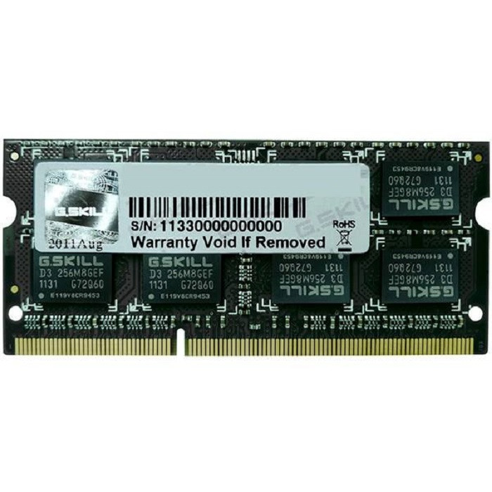 رم لپتاپ DDR3L تک کاناله 1333 مگاهرتز CL9 جی اسکیل مدل PC3L-10666 ظرفیت 4 گیگابایت