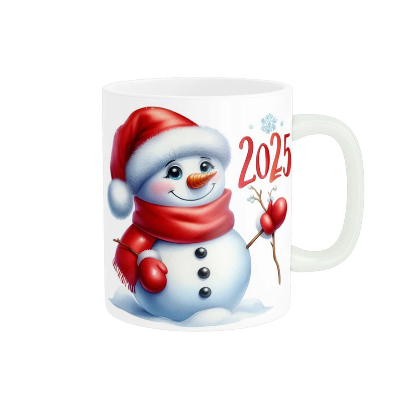 ماگ پادآفرین مدل زمستونی طرح کریسمس کد p2340