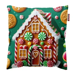 کوسن پاد آفرین طرح کریسمس کد 2652 سایز 30*30 سانتی متر