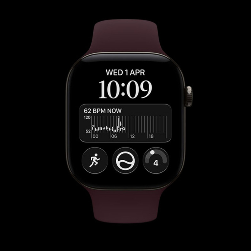 ساعت هوشمند 42 میلی‌متری اپل مدل Watch Series 12 Aluminum Case با بند سیلیکونی، سازگار با iOS 27 و بالاتر