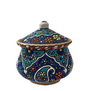 قندان میناکاری طرح قاجار کد01
