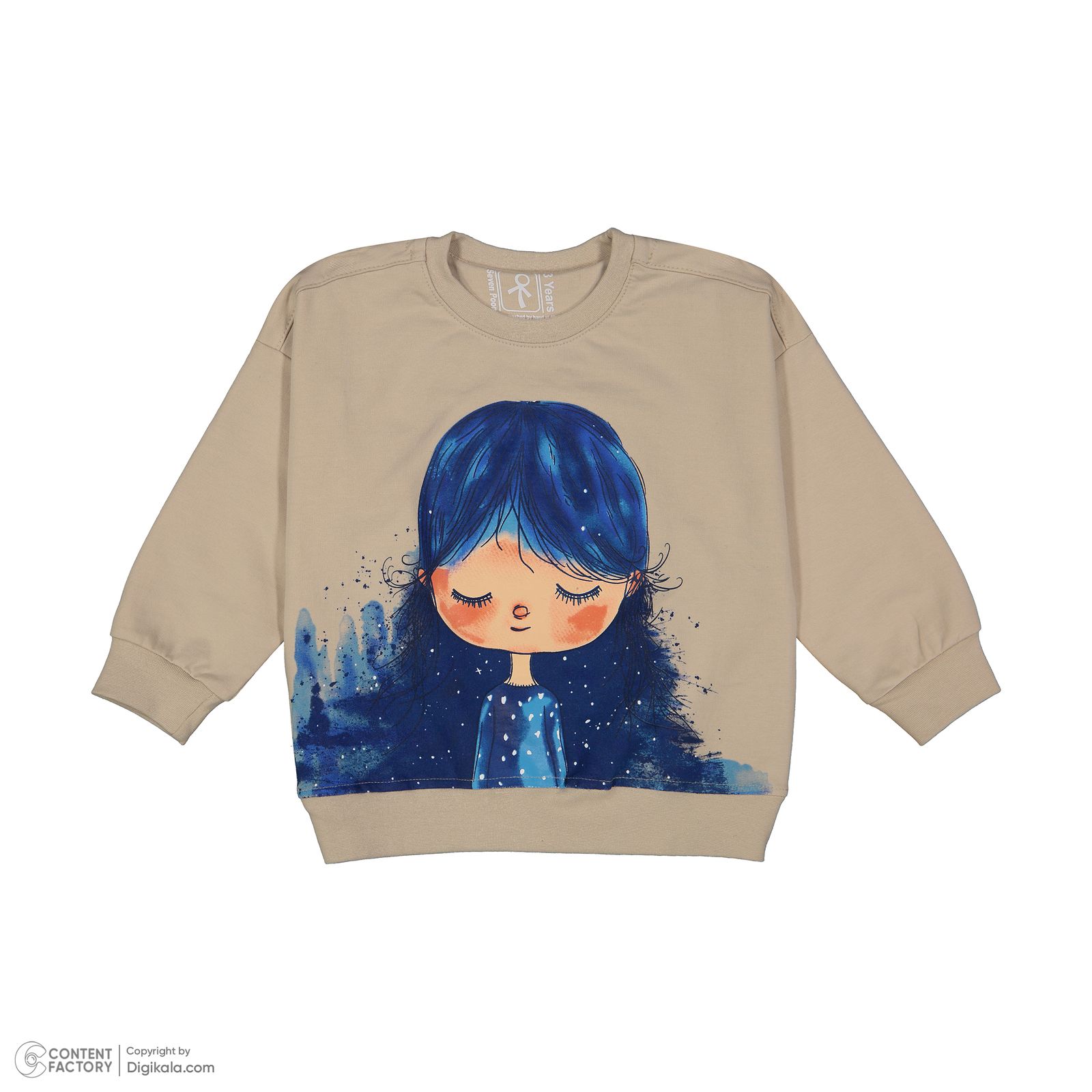 ست سویشرت و شلوار دخترانه سون پون مدل G879 رنگ کرم -  - 6