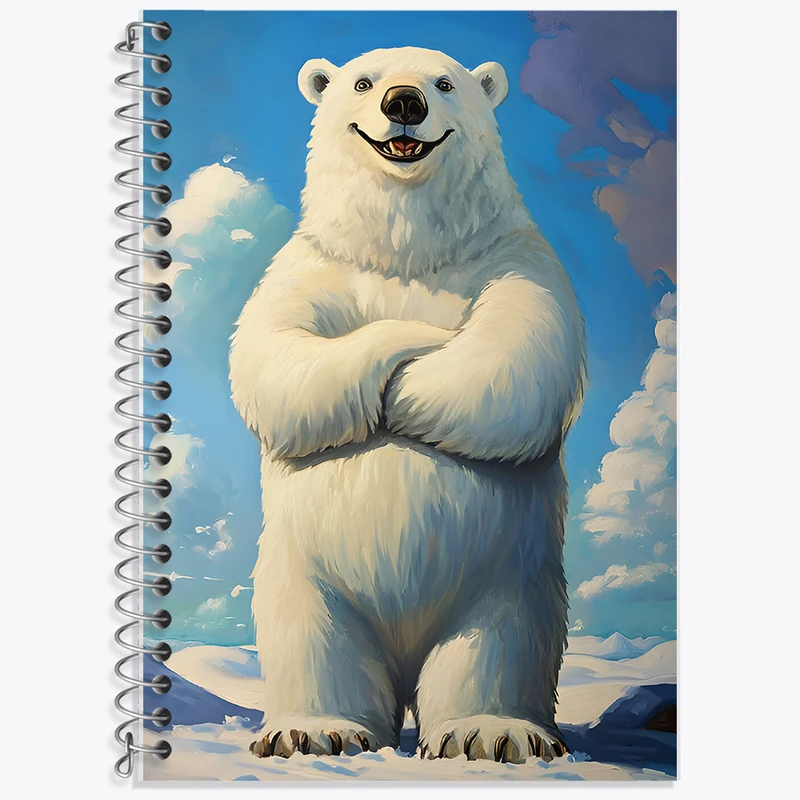 دفتر لغت 50 برگ خندالو طرح خرس قطبی کد F7780