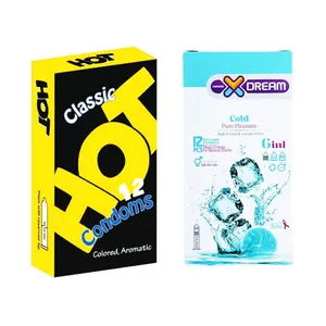 کاندوم ایکس دریم مدل Cold بسته 12 عددی به همراه کاندوم هات مدل Classic Aromatic بسته 12 عددی