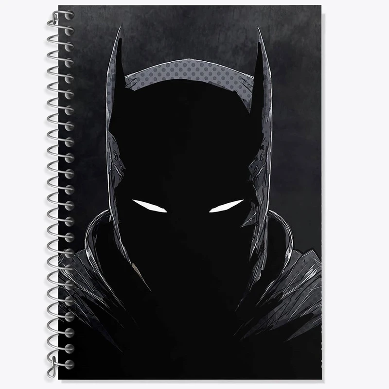 دفتر زبان 50 برگ خندالو مدل دو خط طرح بتمن Batman کد 24262