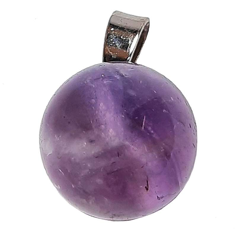 آویز گردنبند زنانه مدل گوی آمیتیست کد 19 آویز گردنبند زنانه مدل گوی آمیتیست کد 19