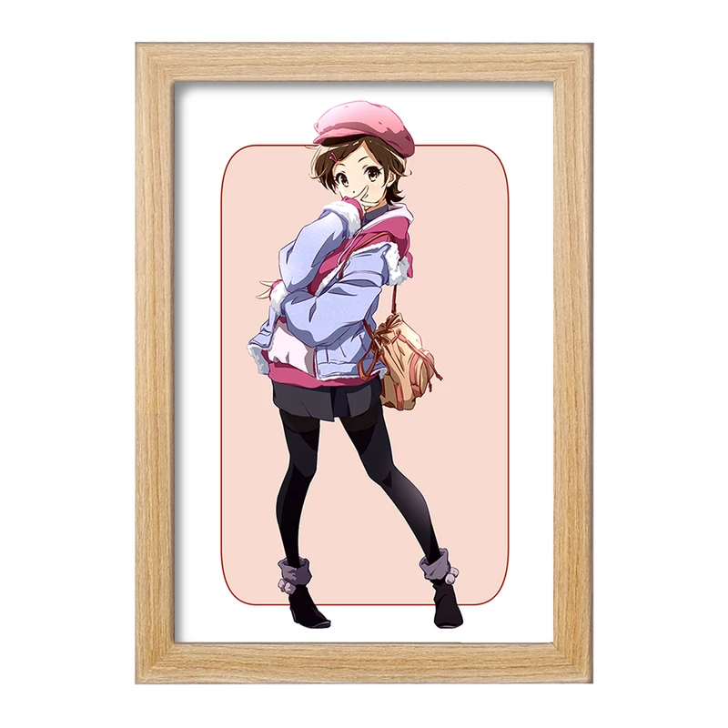 تابلو خندالو مدل کاتو انیمه لیز و پرنده آبی کد 23828