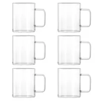 فنجان دلی مدل استوانه کد 220ML بسته 6 عددی