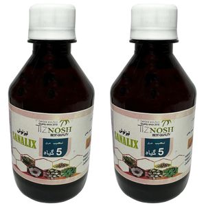عرق 5 گیاه ملین تیزنوش - 500 میلی لیتر بسته 2 عددی