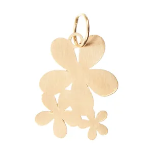 آویز گردنبند طلا 18 عیار زنانه قیراط طرح گل کد GH4483