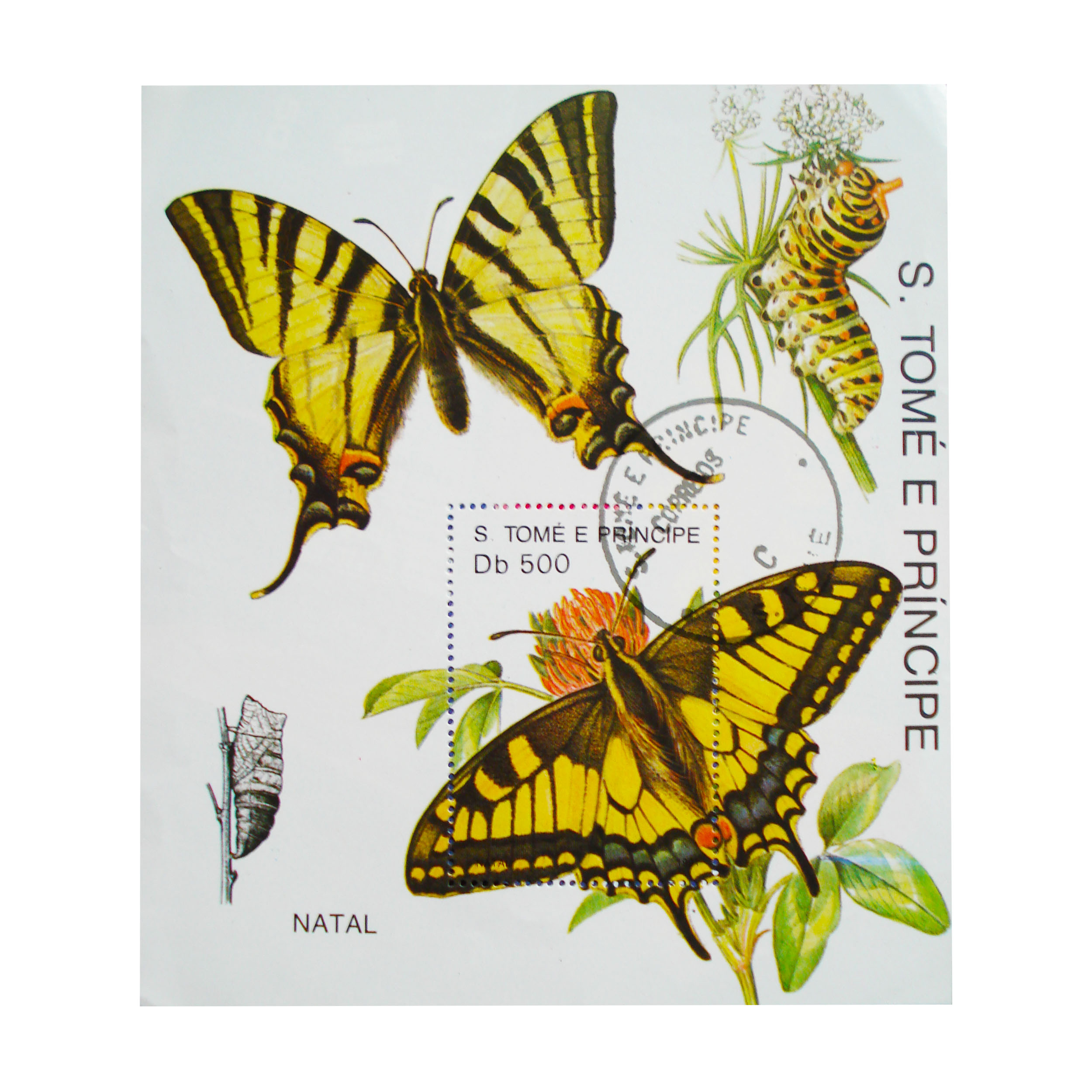 تمبر یادگاری مدل پروانه کد F-907