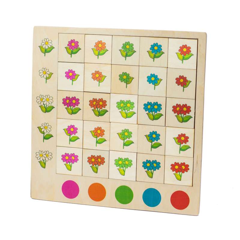 بازی آموزشی مدل گل ها
