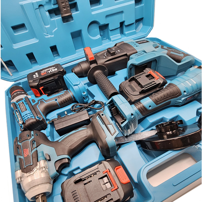 ابزار شارژی صنعتی باس مدل LIFE_STYLE کد 4 مجموعه 4 عددی