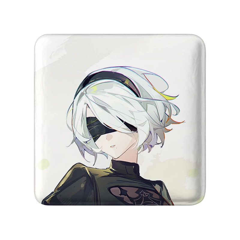 مگنت خندالو طرح بازی نیر اتوماتا (Nier Automata)  مدل مربعی کد 31586