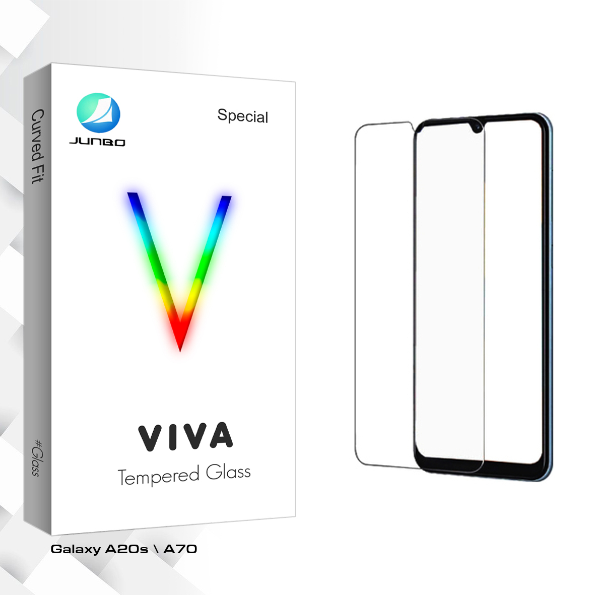 محافظ صفحه نمایش شیشه ای جانبو مدل Viva Glass مناسب برای گوشی موبایل سامسونگ Galaxy A20s  A70