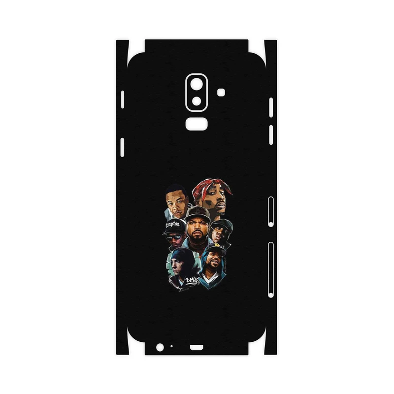 برچسب پوششی ماهوت مدل Great Rappers Digital Art-FullSkin مناسب برای گوشی موبایل سامسونگ Galaxy J8