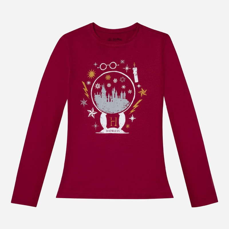 ست تی شرت آستین بلند و شلوار زنانه هری پاتر مدل 2024