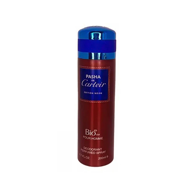اسپری بدن مردانه بیو استار مدل Cartier Pasha حجم 200 میلی لیتر
