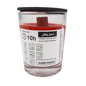 شمع لیوانی ویهان مدل سویا وکس رایحه هندوانه