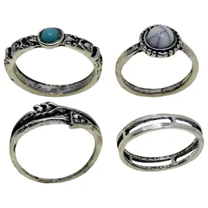 انگشتر زنانه کد RKH_1039 مجموعه 4 عددی