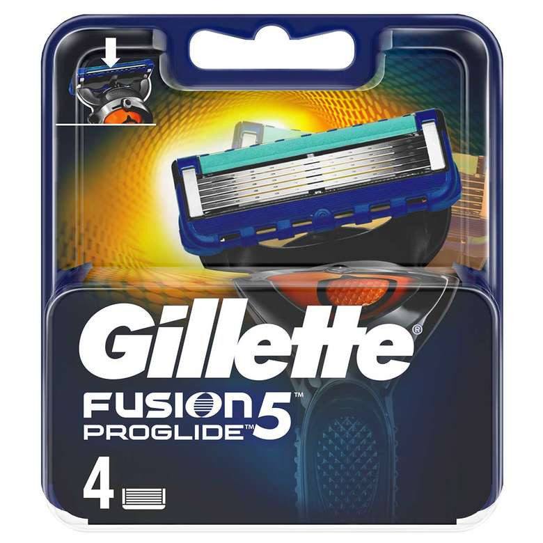 خود تراش ژیلت مدل fusion 5 proglide به همراه یدک مدل fusion 5 proglide بسته 4 عددی