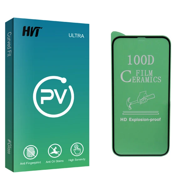 محافظ صفحه نمایش سرامیکی اچ وی تی مدل PV glass مناسب برای گوشی موبایل اپل iPhone 12 Pro Max