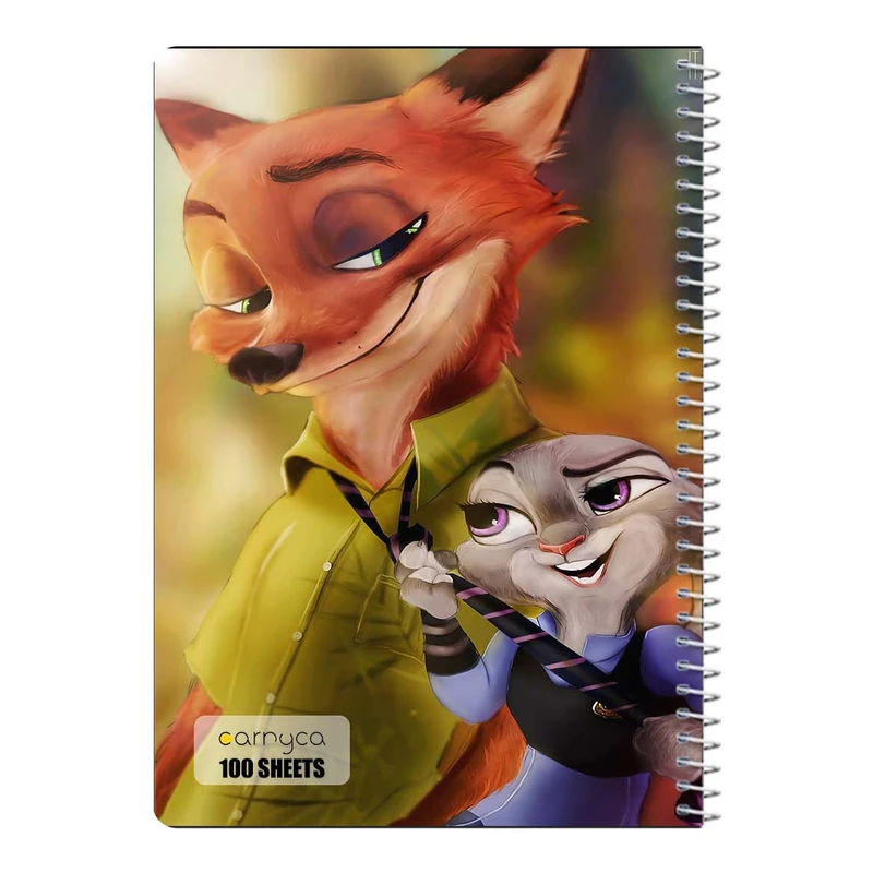 دفتر مشق 100 برگ سیمی کارنیکا طرح زوتوپیا Zootopia کد 77074