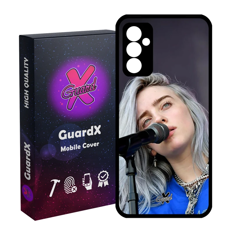 کاور گارد ایکس طرح Billie Eilish مدل Glass10242 مناسب برای گوشی موبایل سامسونگ Galaxy A15 4G / A15 5G