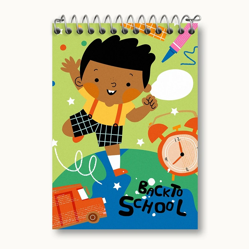 دفتر یادداشت 50 برگ خندالو مدل Back To School کد N715