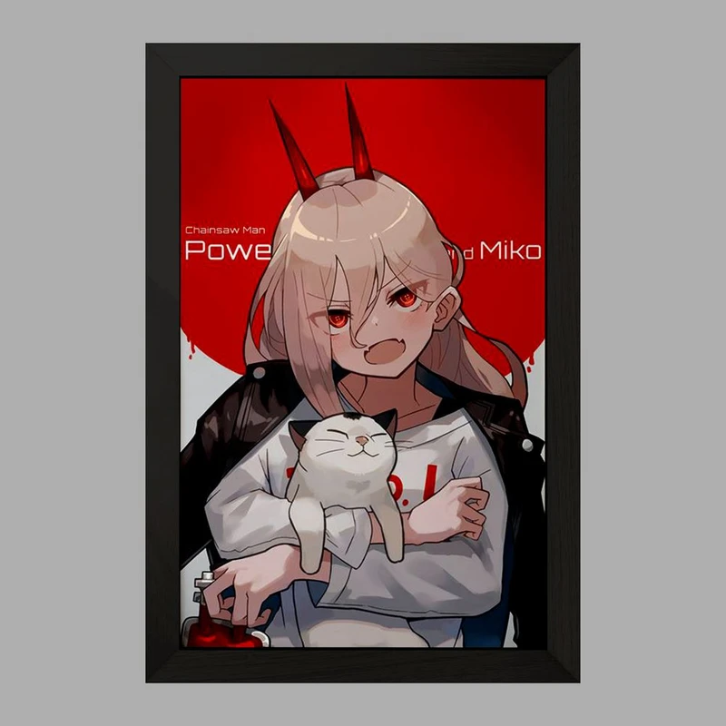 تابلو خندالو مدل پاور انیمه مرد اره ای Chainsaw Man  کد 23181