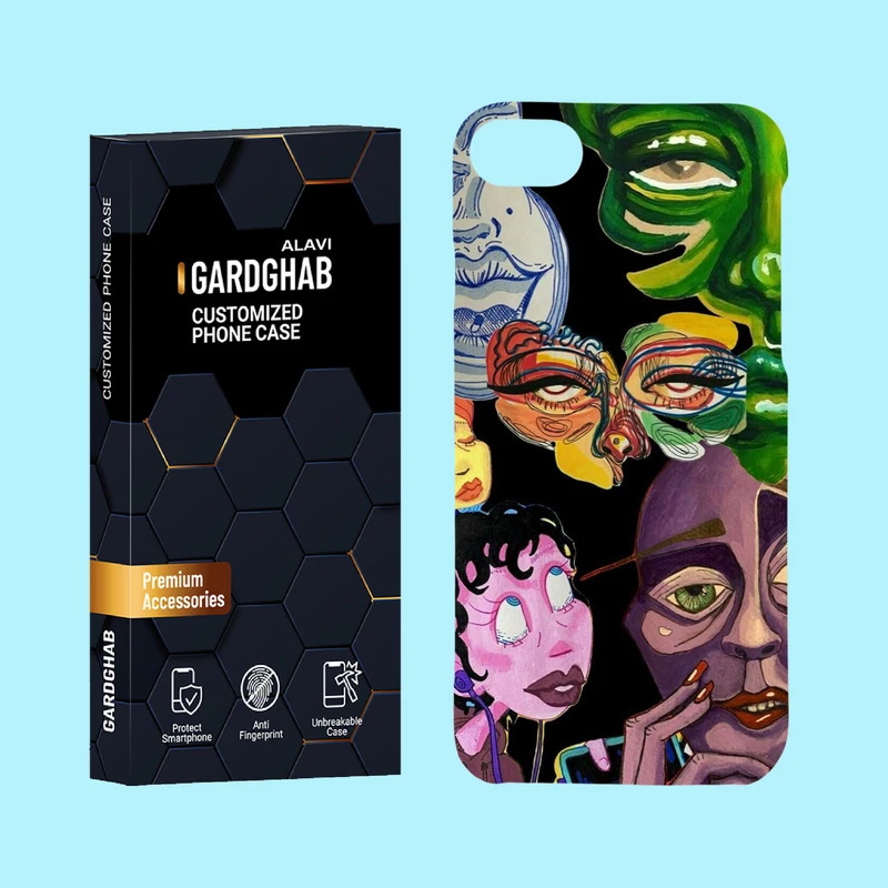 کاور گارد قاب علوی مدل هنری مناسب برای گوشی موبایل اپل iPhone 7 / iPhone 8 / iPhone SE 2020 / iPhone SE 2022