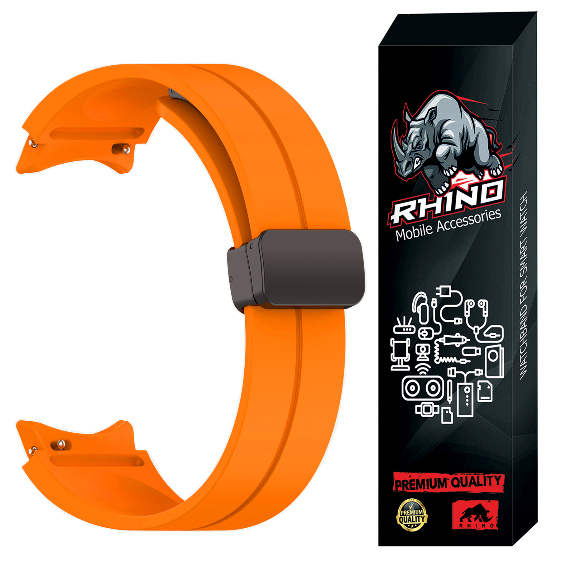 بند راینو مدل Magnet-W5 مناسب برای ساعت هوشمند سامسونگ Galaxy Watch 5 40mm / 44mm